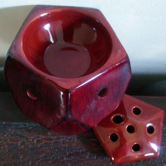 Scentsationals Symmetry Ceramic Brown Wall Plug In Wax Warmer NIB - Picture 4 of 5